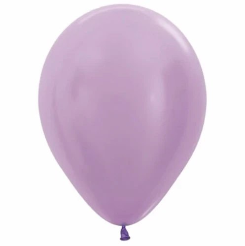 12cm Pearl Satin Lilac Lavender Latex Balloons - Pack of 50