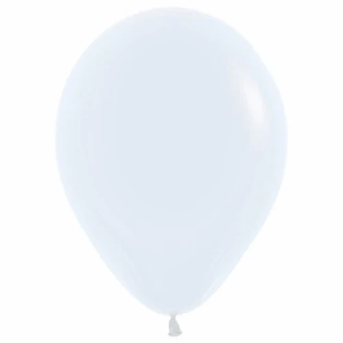 12cm Standard White Latex Balloons - Pack of 50