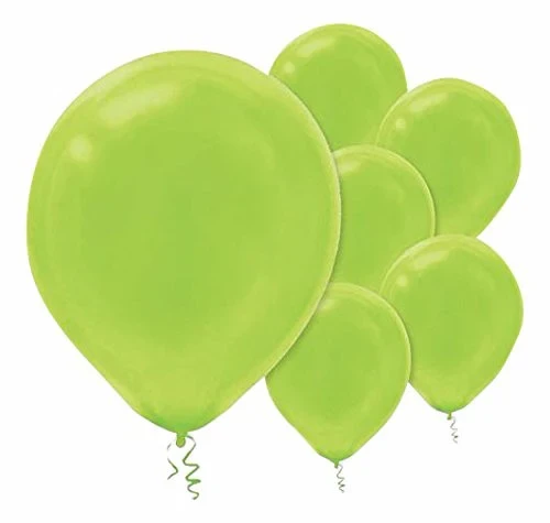 12cm Kiwi Lime Latex Balloons 50PK - Pack of 50