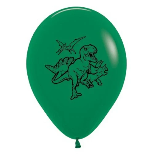 30cm Dinosaurs Forest Green Fashion - Pack of 6