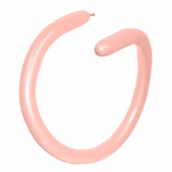 260QT Fashion Peach Blush Modelling Latex Balloons - Pack of 100