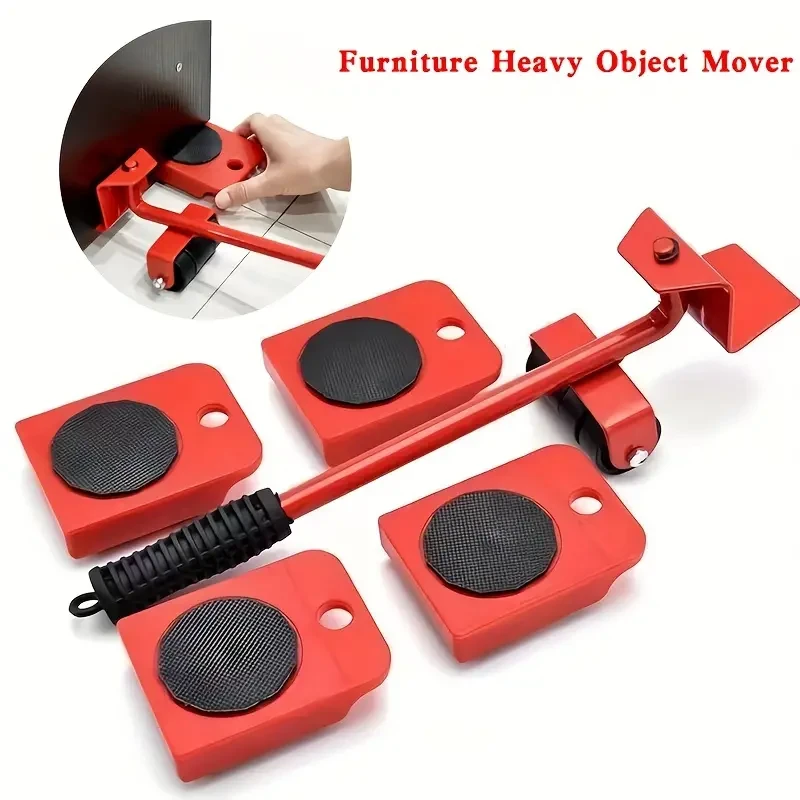 Set of 5 Furniture Lifters with 360° Rotatable Pads - Furniture Slides Kit