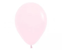 12cm Pastel Matte Pink Latex Balloons 50pk - Pack of 50