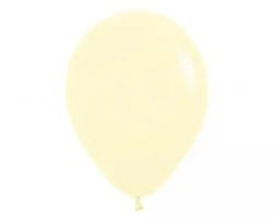 90cm Pastel Matte Yellow Latex Balloons  2pk - Pack of 2