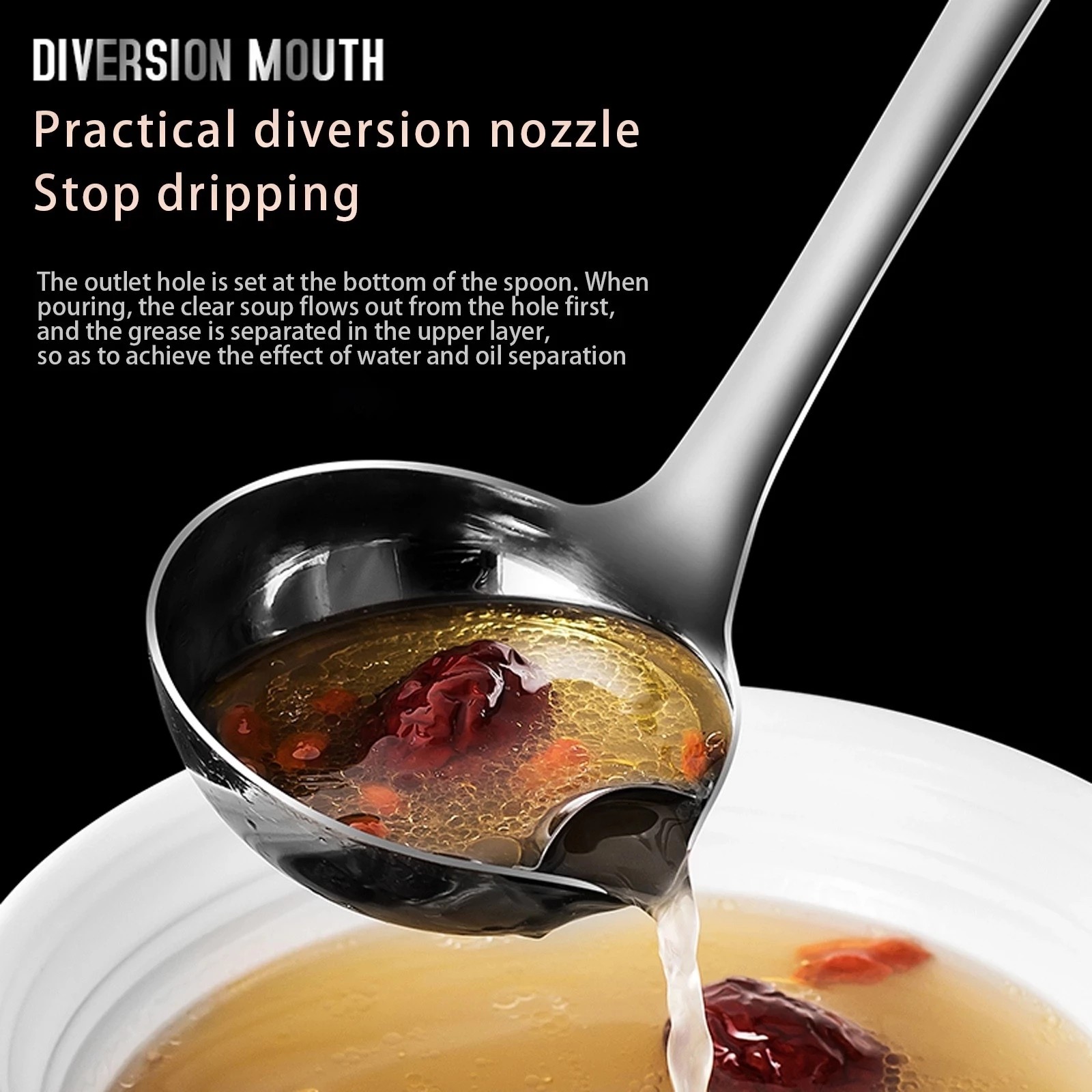 Stainless Steel Grease Fat Separator Spoon