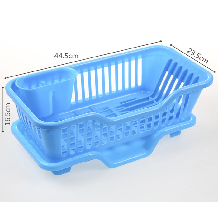 Double Layer Kitchen Dishes & Utensils Drying Organizer Rack