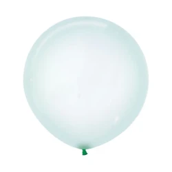 Balloon 60cm Crystal Pastel Green 331   (Pack of 3)