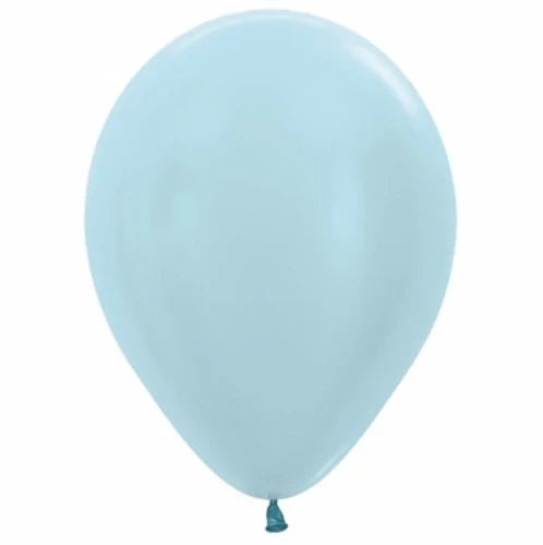 12cm Pearl Satin Blue Latex Balloons - Pack of 50