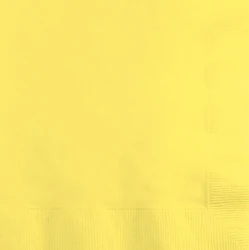 Mimosa Yellow Beverage Napkins - Pack of 50