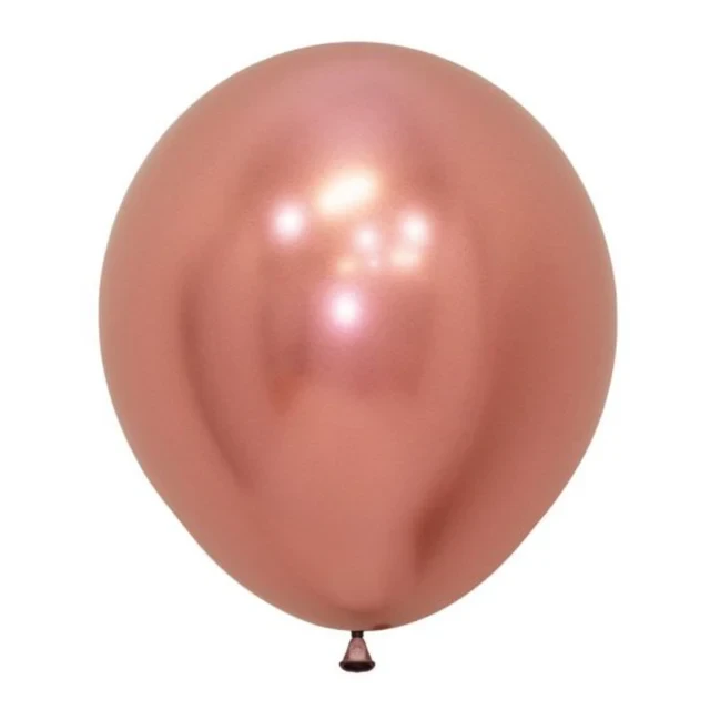 Sempertex 45cm Metallic Reflex Rose Gold Latex Balloons 968, 6PK - Pack of 6