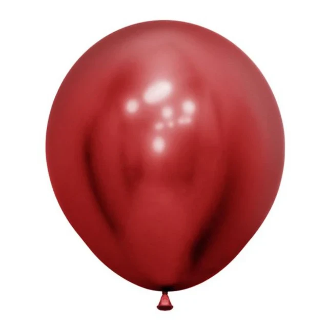 Sempertex 60cm Crystal Reflex Red Latex Balloons 3PK - Pack of 3