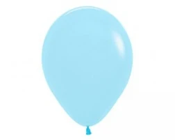 12cm Pastel Matte Blue Latex Balloons 50pk - Pack of 50