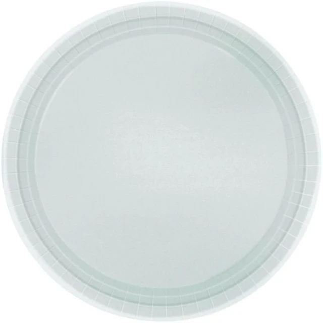 Paper Plates 17cm Round 20CT - Silver - Pack of 20
