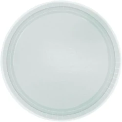 Paper Plates 17cm Round 20CT - Silver  - Pack of 20