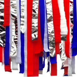 Patriotic Streamer Kit Red, White & Blue - Pack of 6