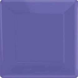 Paper Plates 17cm Square 20CT  - New Purple  - Pack of 20