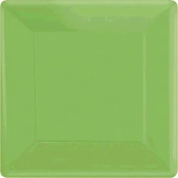 Paper Plates 17cm Square 20CT  - Kiwi  - Pack of 20
