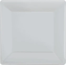 Paper Plates 23cm Square 20CT  - Silver  - Pack of 20