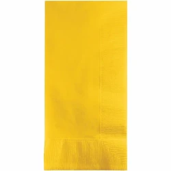 School Bus Yellow Dinner Napkins - Pack of 50