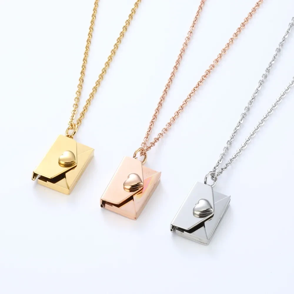 Love Letter Envelope Pendant Necklace