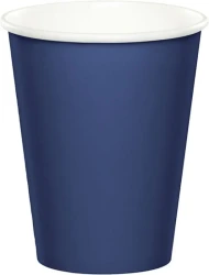 Navy Blue Cups Paper 266ml  (Pack of 24)