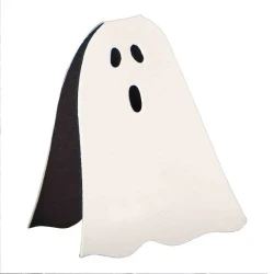 Pumpkin Spice Ghost Paper Place Cards