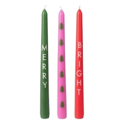 Merry & Bright Dinner Candles