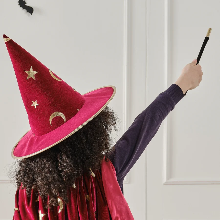 Magicians Wand - Fancy Dress Black & Gold