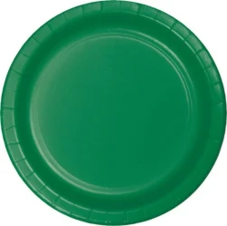 Emerald Green Dinner Plates Paper 23cm - Pack of 24