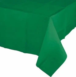 Emerald Green Tablecover Tissue & Plastic Back