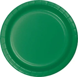 Emerald Green Lunch Plates Paper 18cm - Pack of 24