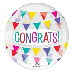 Printed Clearz Congrats Banner