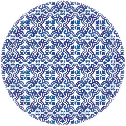 Mediterranean 17cm Paper Plate - Pack of 8