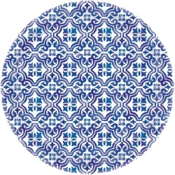 Mediterranean 17cm Paper Plate    - Pack of 8
