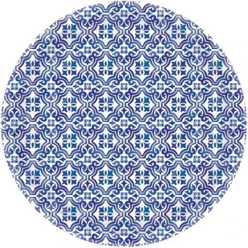 Mediterranean 23cm Paper Plate - Pack of 8