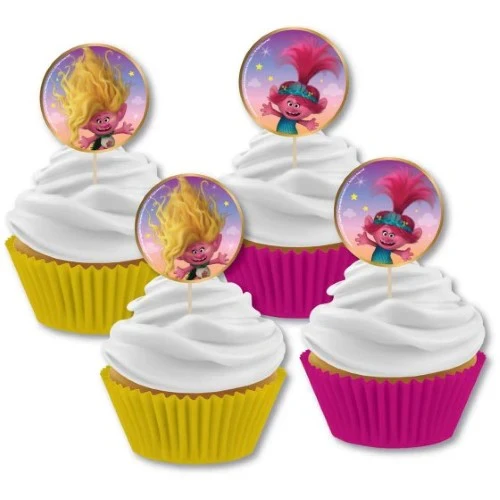 Trolls 3 Band Together Cupcake Pick Set - Pack of 24