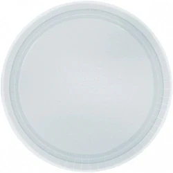 Round Paper Plates Silver - 9""/23cm (8 Units) - Pack of (8)