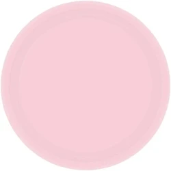 Paper Plates 23cm Round 20ct Blush Pink (Pack Of 20)