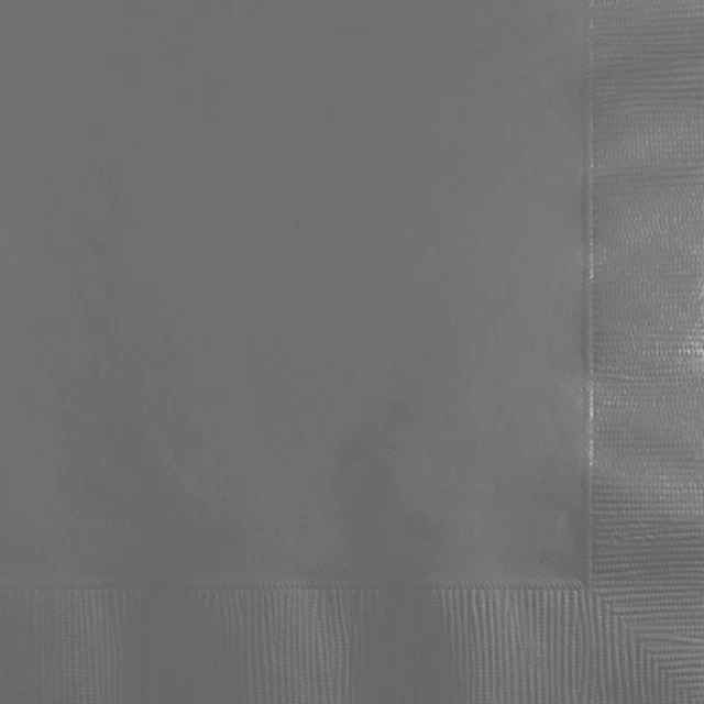 Glamour Gray Beverage Napkins (Pack of 50)