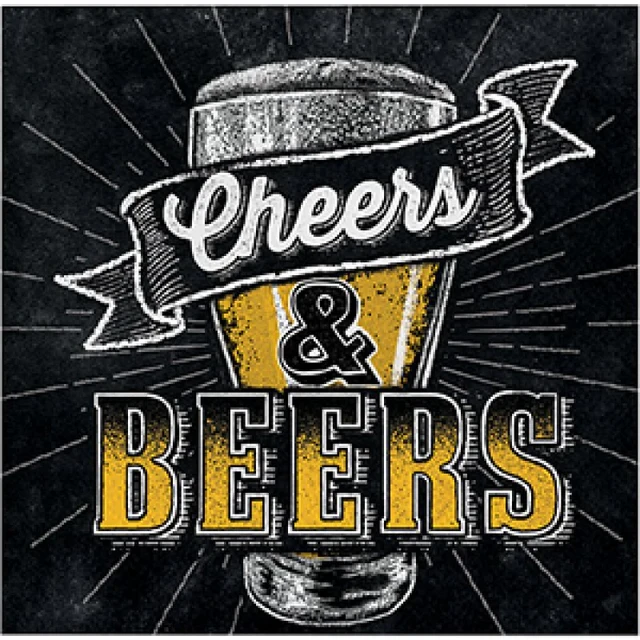 Cheers & Beers Beverage Napkins (Pack of 16)