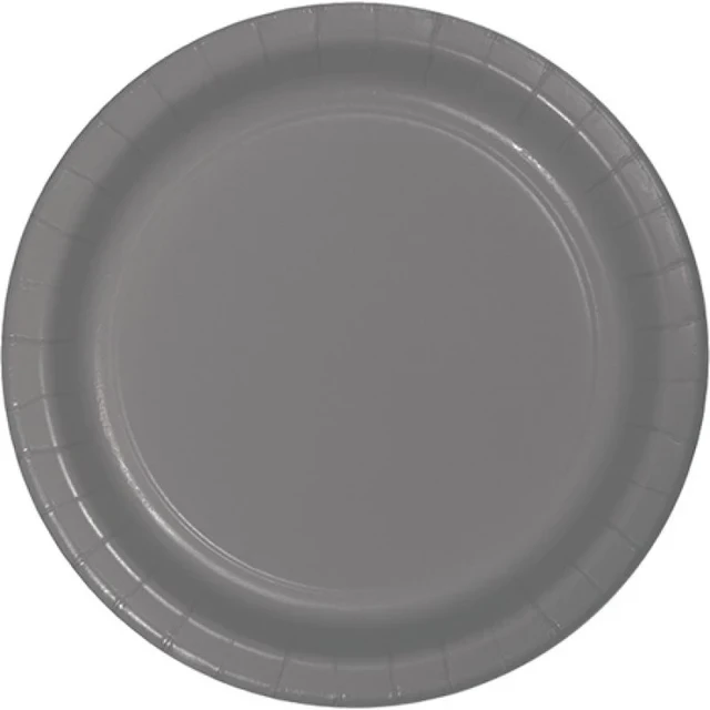 Glamour Gray Banquet Plates Paper 26cm (Pack of 24)
