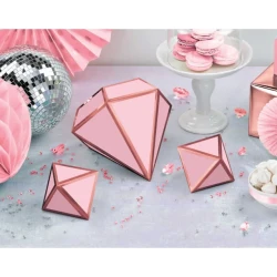 Blush Wedding 3D Table Foil Decorations - Pack of 3