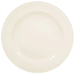 Premium Dinner Plates -  White w/Beaded Rim (28cm)