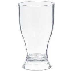 Pilsner Mini Beer Glasses - Clear Plastic (236ml) - Pack of 4