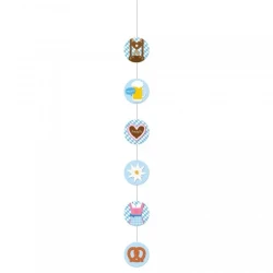 Oktoberfest Hanging String Decorations (Pack of 4)