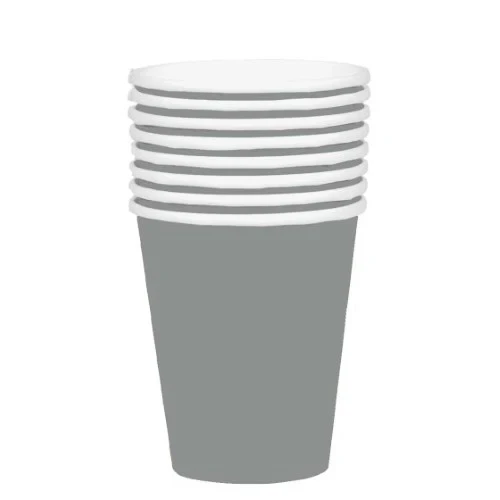 354ml Paper Cups 20 Pack- Silver - Pack of 20