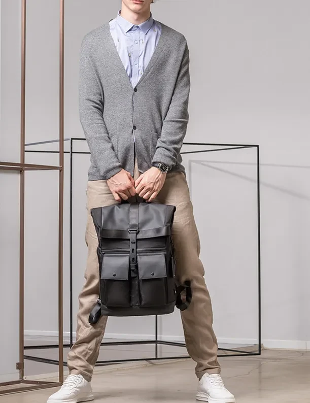 Men's Travel Bag Laptop Backpack Anti-theft Waterproof School Backpacks USB Charging Men Business Travel Bag Backpack New Design