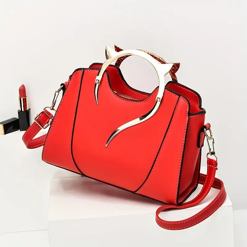 Chic Cat-Ear Tote Satchel – Versatile Women's Shoulder Bag