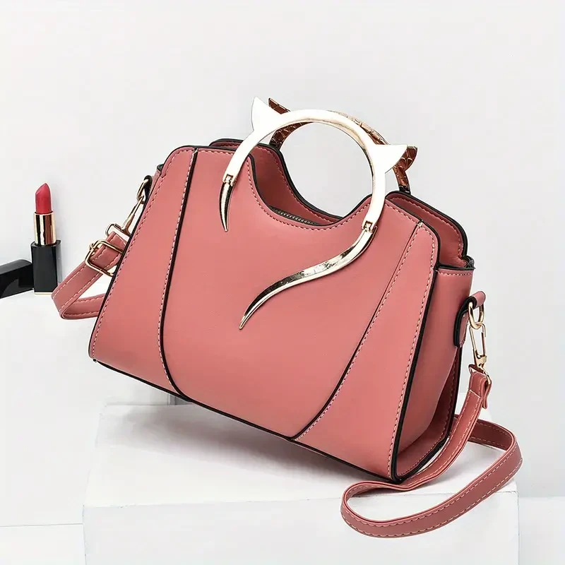 Chic Cat-Ear Tote Satchel – Versatile Women's Shoulder Bag