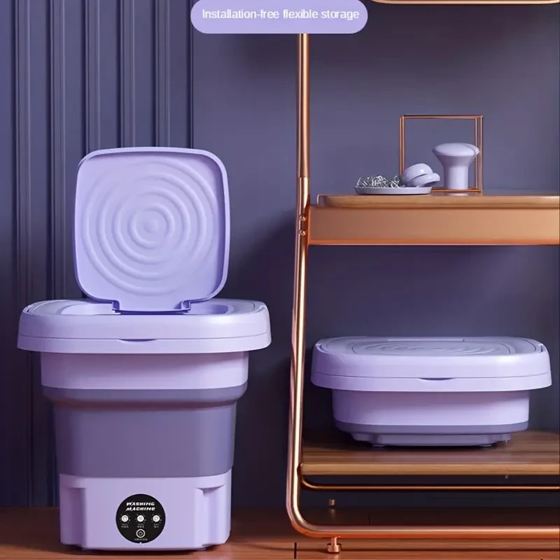 Collapsible Portable Mini Washing Machine - 8L Capacity